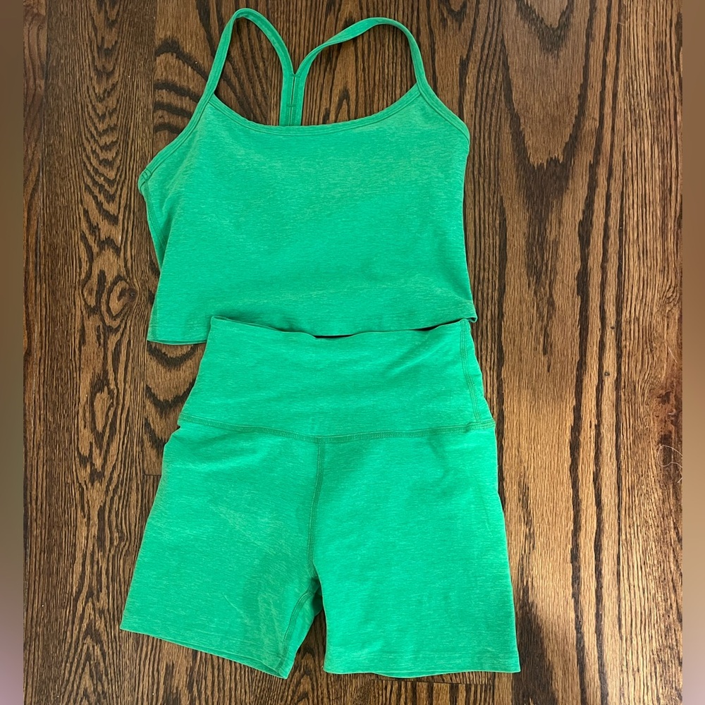 Beyond Yoga Green Activewear Set